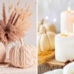 zucche decorative per un centrotavola