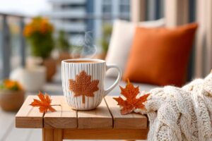 Decorare il balcone in autunno