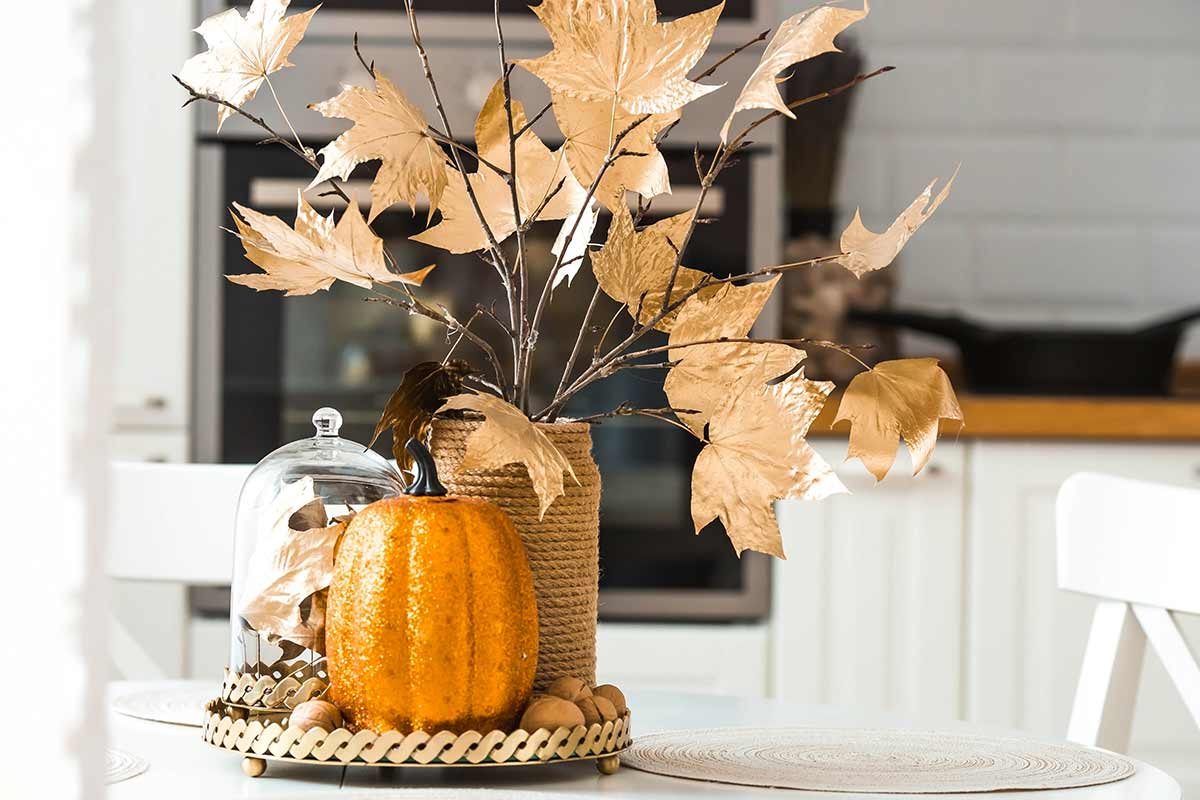 centrotavola autunnale per decorare la casa a settembre