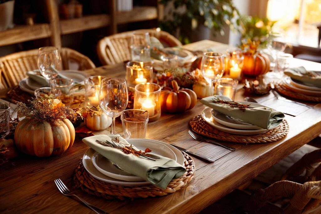 Come apparecchiare una tavola autunnale accogliente