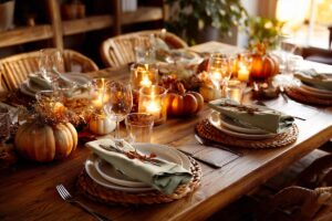 apparecchiare una tavola autunnale