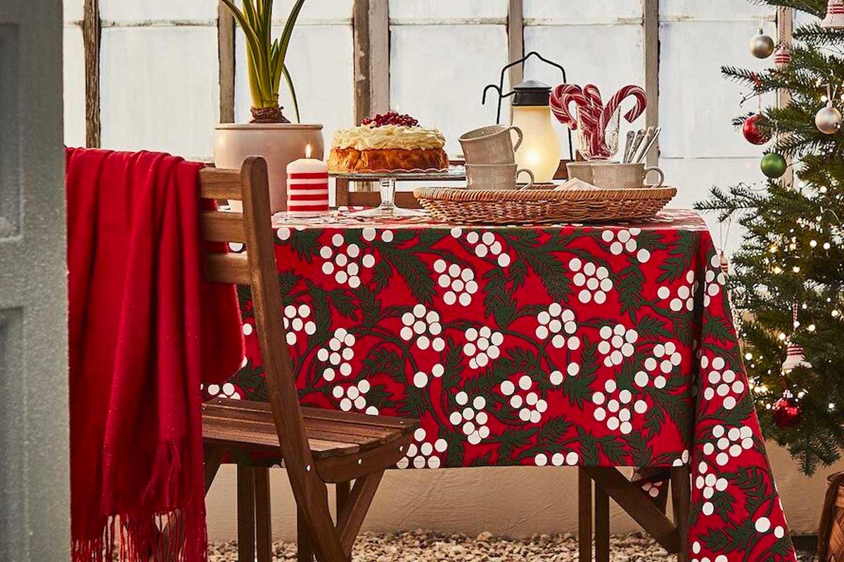 decorazioni Ikea per la tavola di Natale