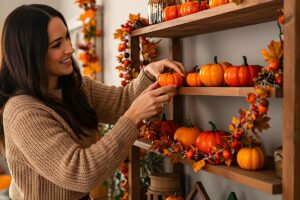 mensole e credenze in stile autunnale