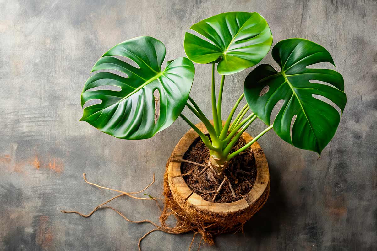 Le radici aeree della Monstera