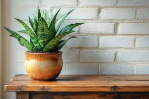 idee eleganti per decorare casa con la Sansevieria