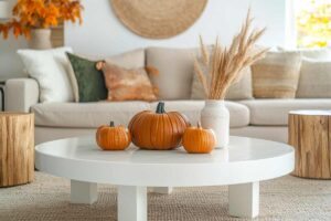 zucche decorative in casa