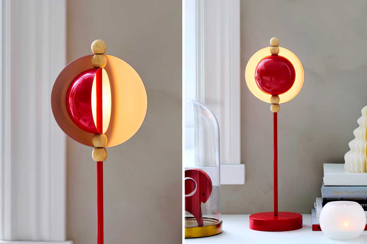 STRÅLA lampada a LED rossa