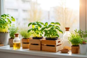Orto sul davanzale d’inverno: le erbe aromatiche che resistono al freddo e profumano le mattine