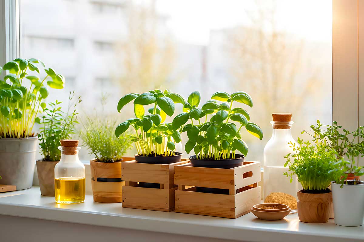 Orto sul davanzale d’inverno: le erbe aromatiche che resistono al freddo e profumano le mattine