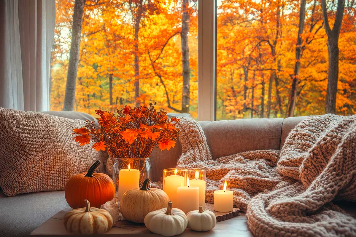 Come preparare casa per l’autunno: colori, luci e profumi per coccolarti
