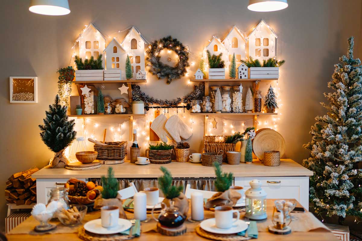 villaggio natalizio fai da te in cucina