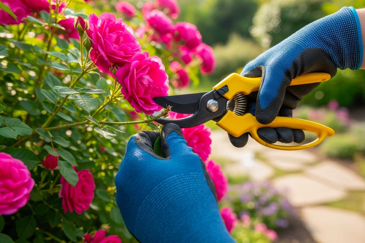 Curare le rose in autunno, la potatura