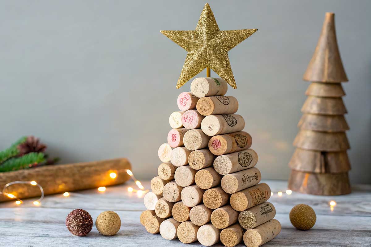 Alberello di tappi di sughero