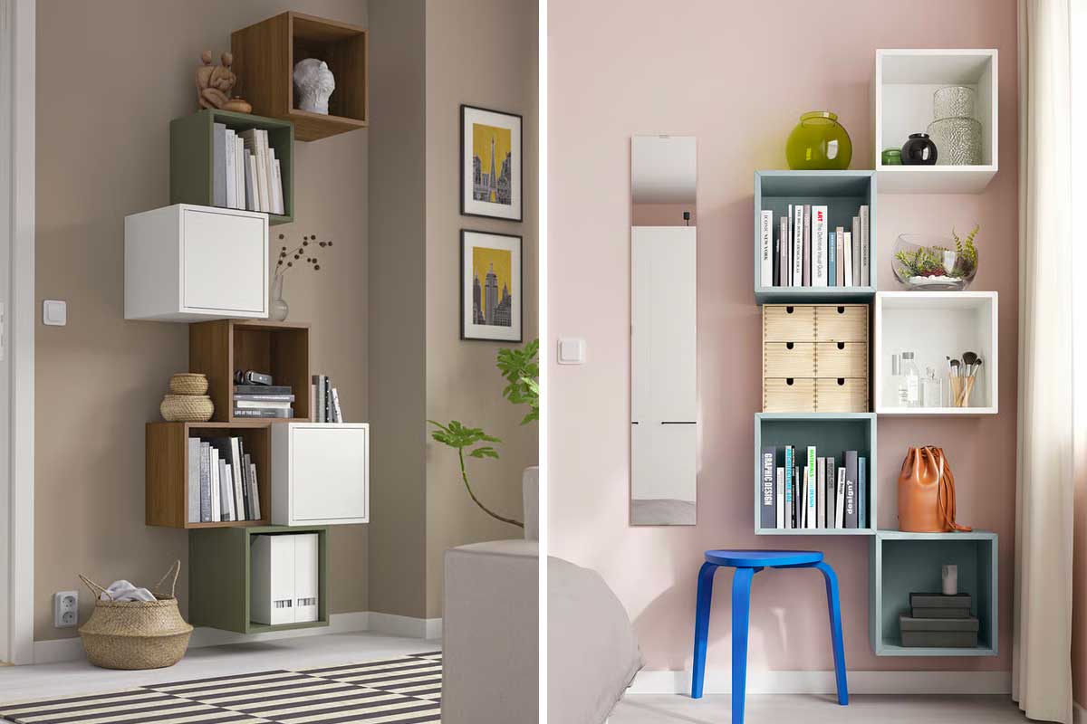 combinazioni mobili da parete EKET di Ikea