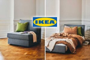 IKEA presenta il suo divano letto compatto (ora in sconto) che trasforma ogni angolo in una piccola stanza ospiti