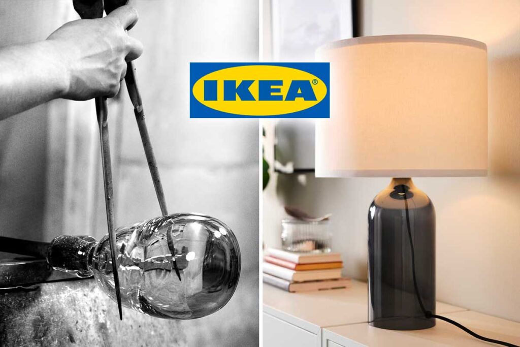 La lampada IKEA in vetro fumé: una luce morbida che scalda subito le sere di novembre