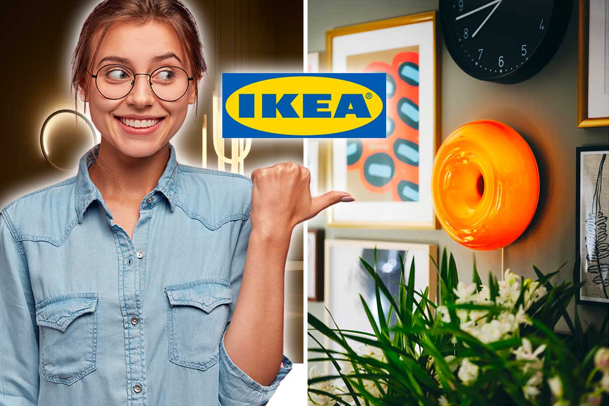 La lampada IKEA illumina come un piccolo tramonto in casa: il trucco è nel vetro arancione