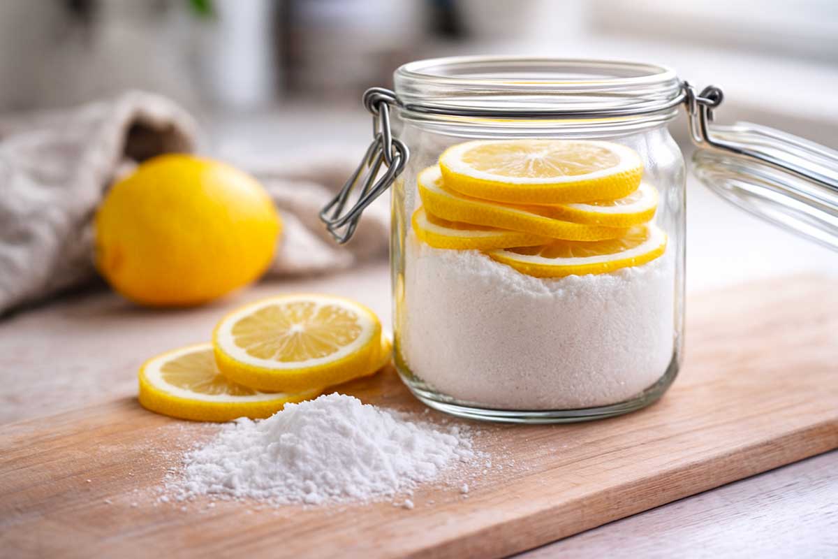 Limone e bicarbonato nel barattolo: il rimedio d’inverno che assorbe umidità e profuma la casa