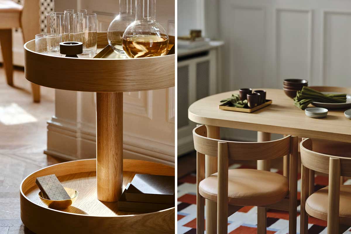 Tavolo da pranzo e tavolino con rotelle IKEA Stockholm