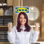 Bagno strettissimo? La colonna IKEA effetto rovere che sale in verticale e libera spazio per asciugamani e detersivi