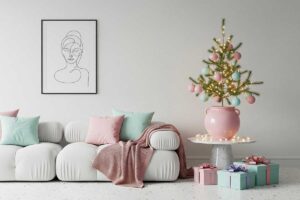 Natale pastello: l’idea elegante che illumina la casa con toni soft e decorazioni leggere