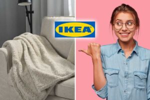 NÄTNÄVA di IKEA: il plaid beige che crea calore nelle sere tranquille di novembre