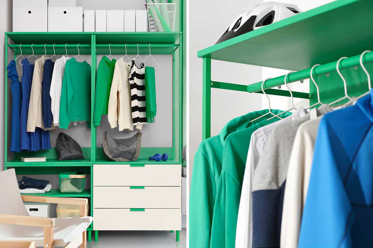 nuovo IKEA PLATSA bianco e verde