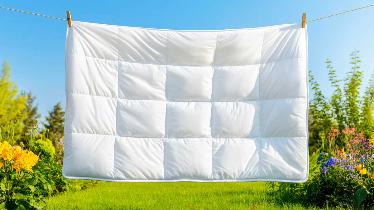 Asciugare il piumino d’oca