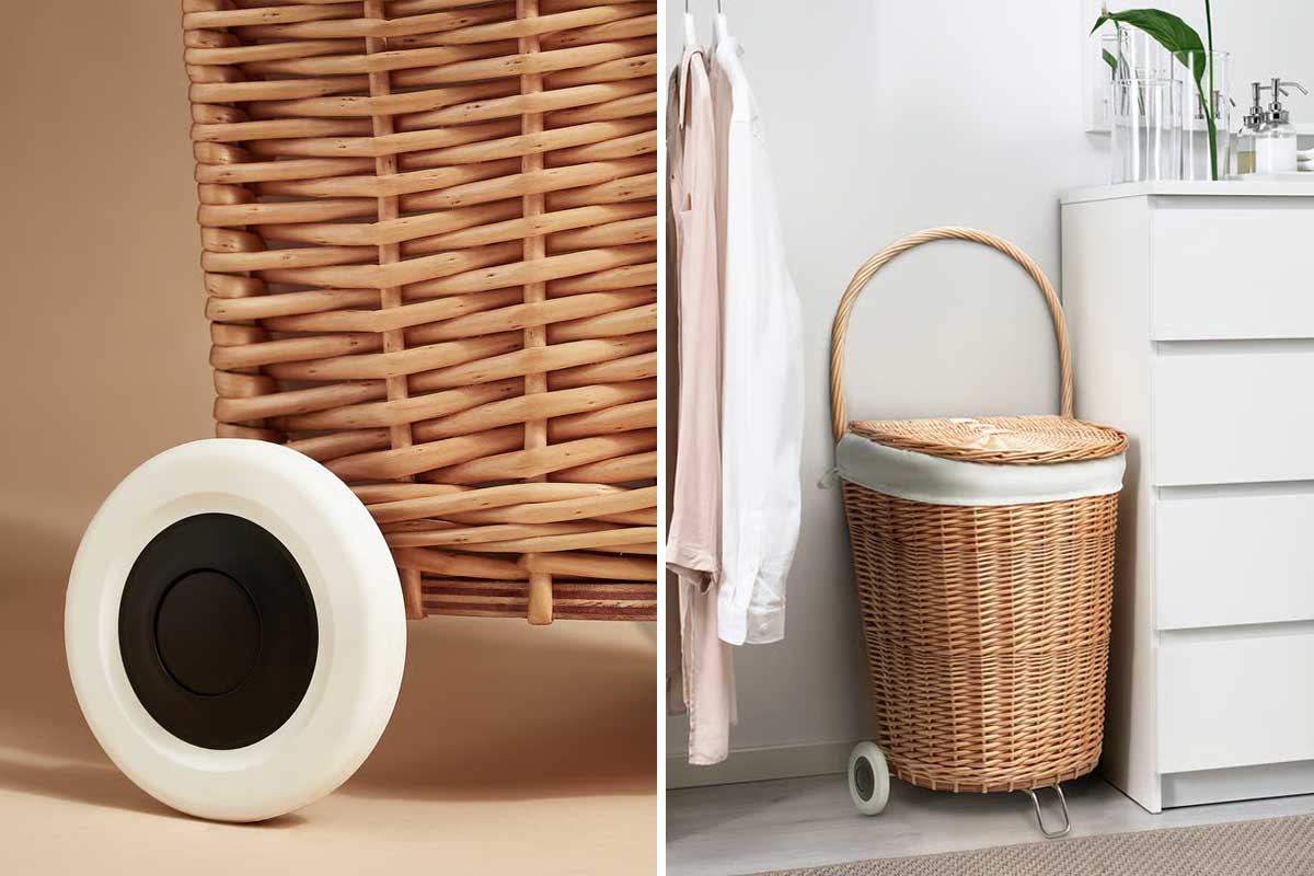 cesta TOLKNING di IKEA per il bucato