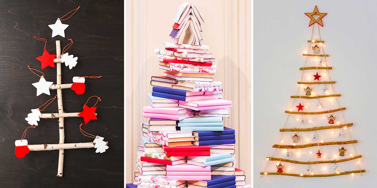 Alberi di natale fai da te con il riciclo