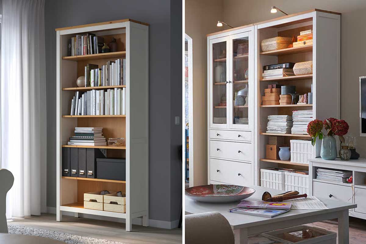 libreria HEMNES stile shabby