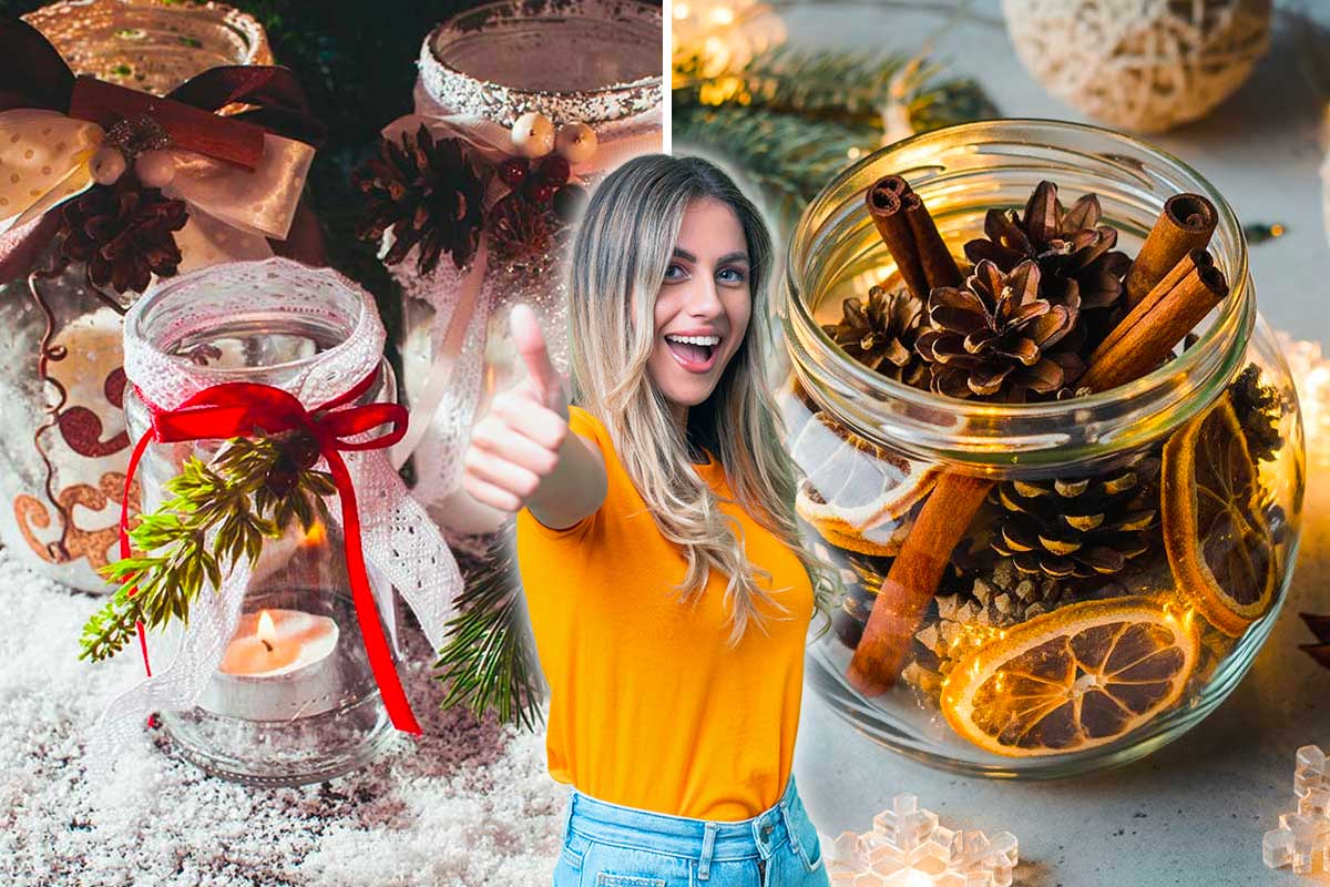 Barattoli di Natale fai da te: 7 idee luminose e semplici per decorare in un attimo