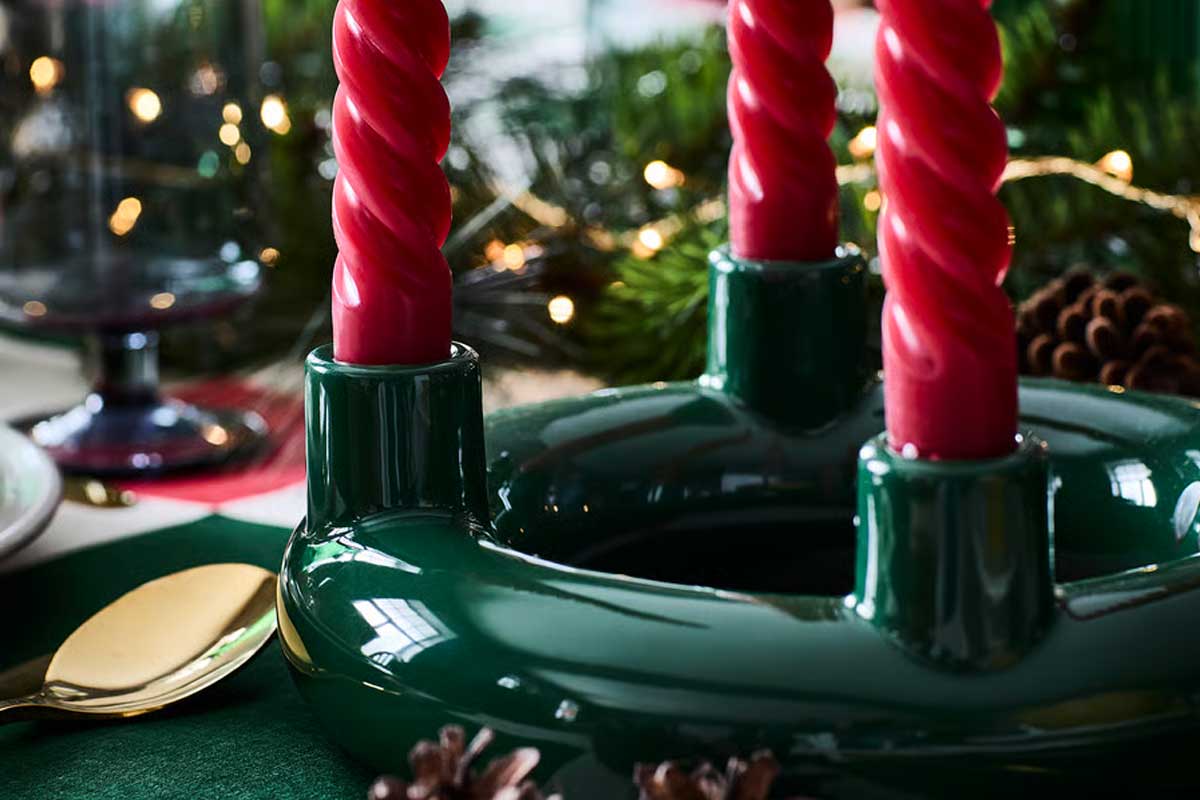 candeliere per 4 candele VINTERFINT di IKEA