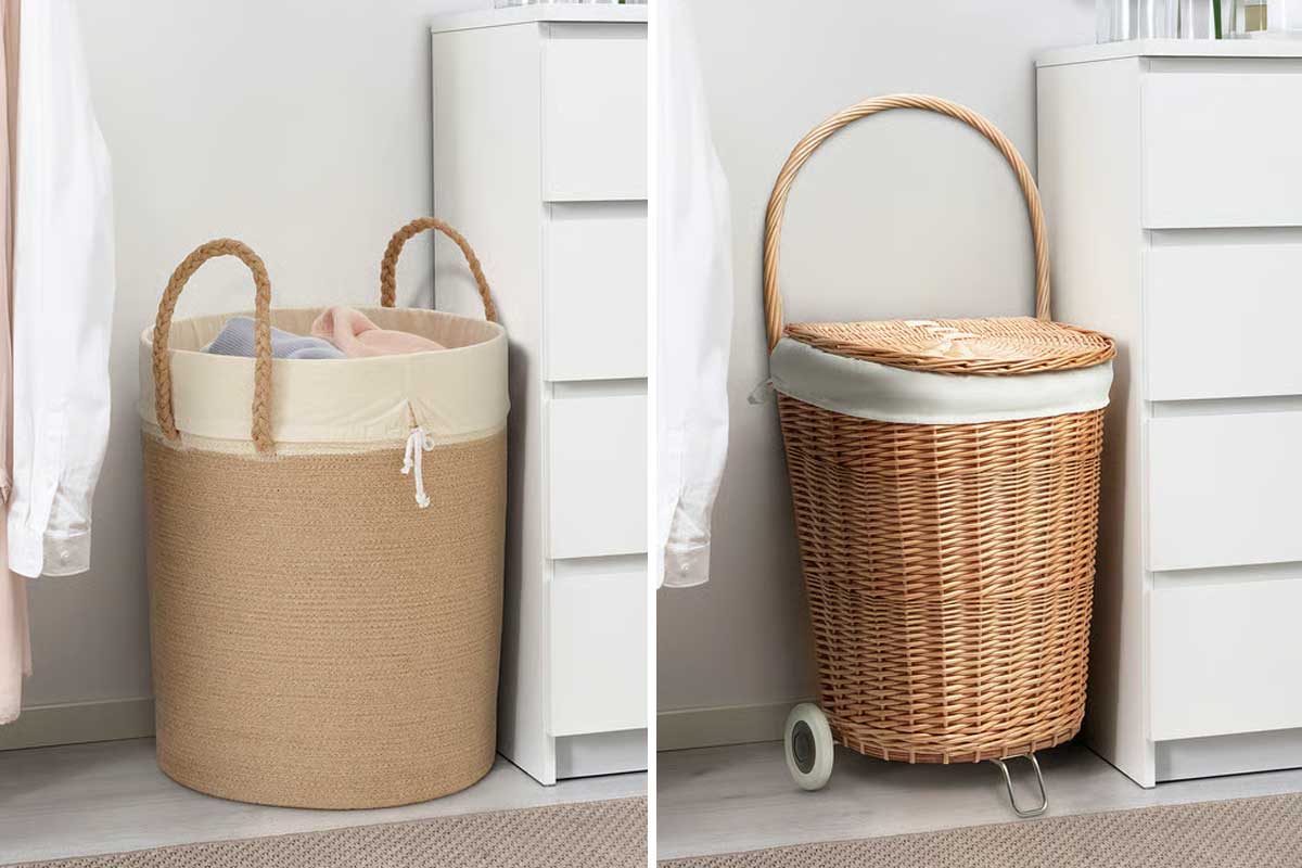 Ceste LJUNGAN e TOLKNING per organizzare il bucato.