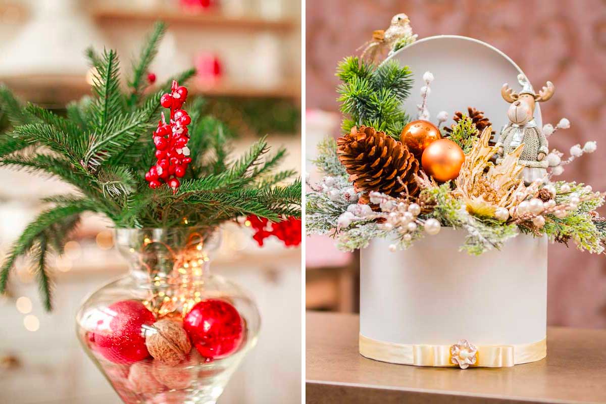 Composizioni natalizie creative: idee chic per decorare casa durante le feste