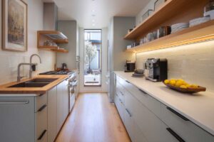 Cucina stretta e lunga? La regola delle linee che la fa sembrare più larga