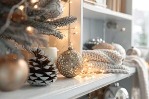 Come decorare le mensole a Natale con pochi oggetti che scaldano subito l’atmosfera