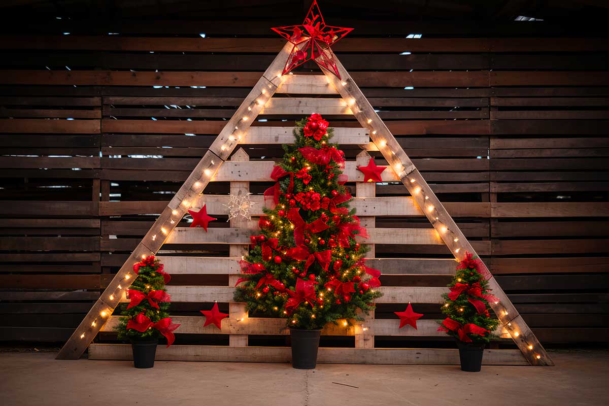 Con dei pallet puoi creare un Natale sorprendente: guarda cosa diventano