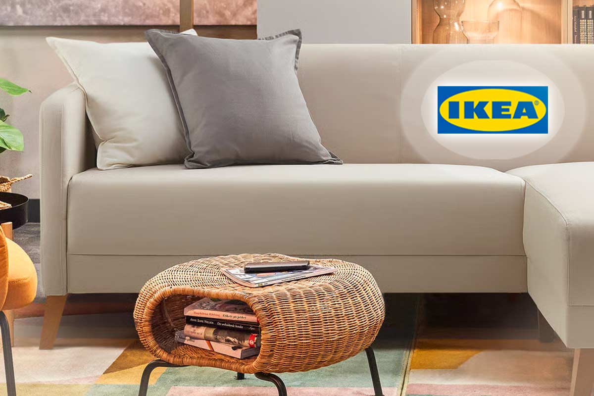 Cerchi un divano chiaro con chaise-longue? LINANÄS di IKEA convince non solo per il prezzo