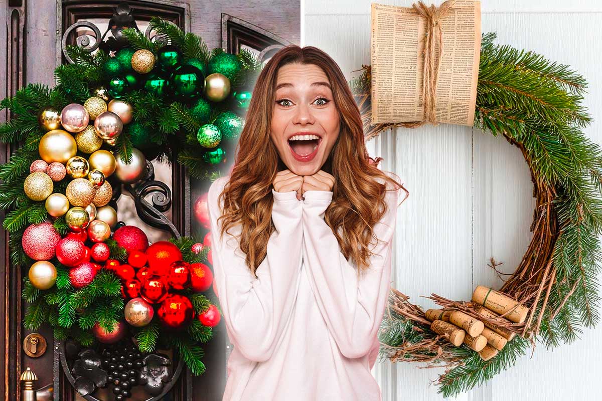 Fuoriporta natalizi fai da te con il riciclo: 5 idee creative semplici e naturali