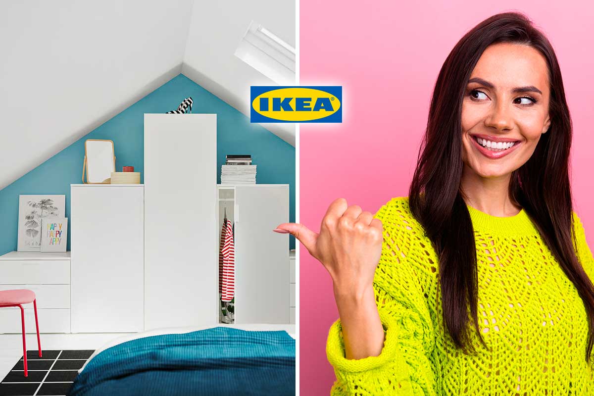Guardaroba su misura nella mansarda? Con IKEA lo fai senza falegname