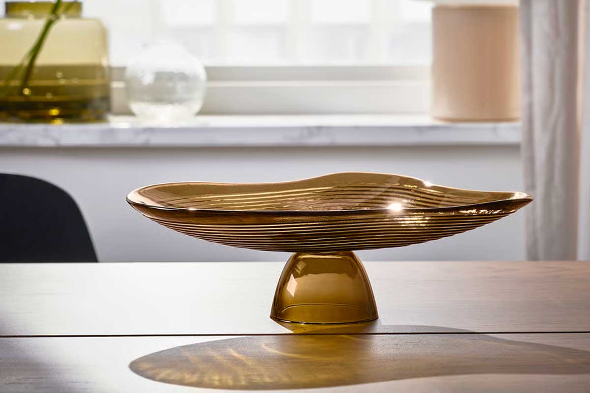 HÄCKPOPPEL Ciotola decorativa con base