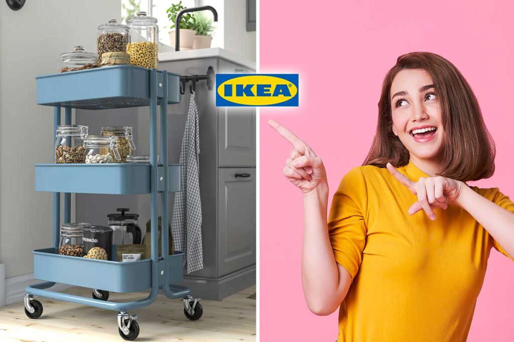 IKEA RÅSKOG: il carrello che apre spazio nelle cucine più strette, ora costa ancora meno