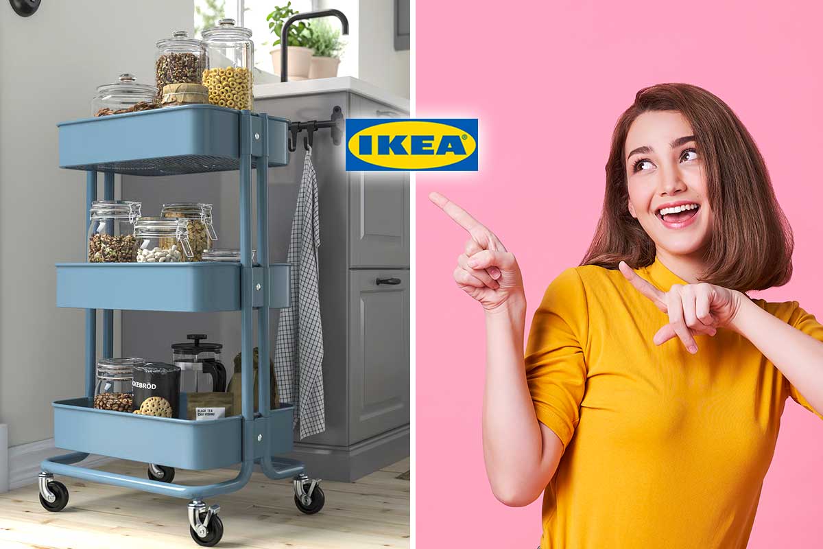 IKEA RÅSKOG: il carrello che apre spazio nelle cucine più strette, ora costa ancora meno