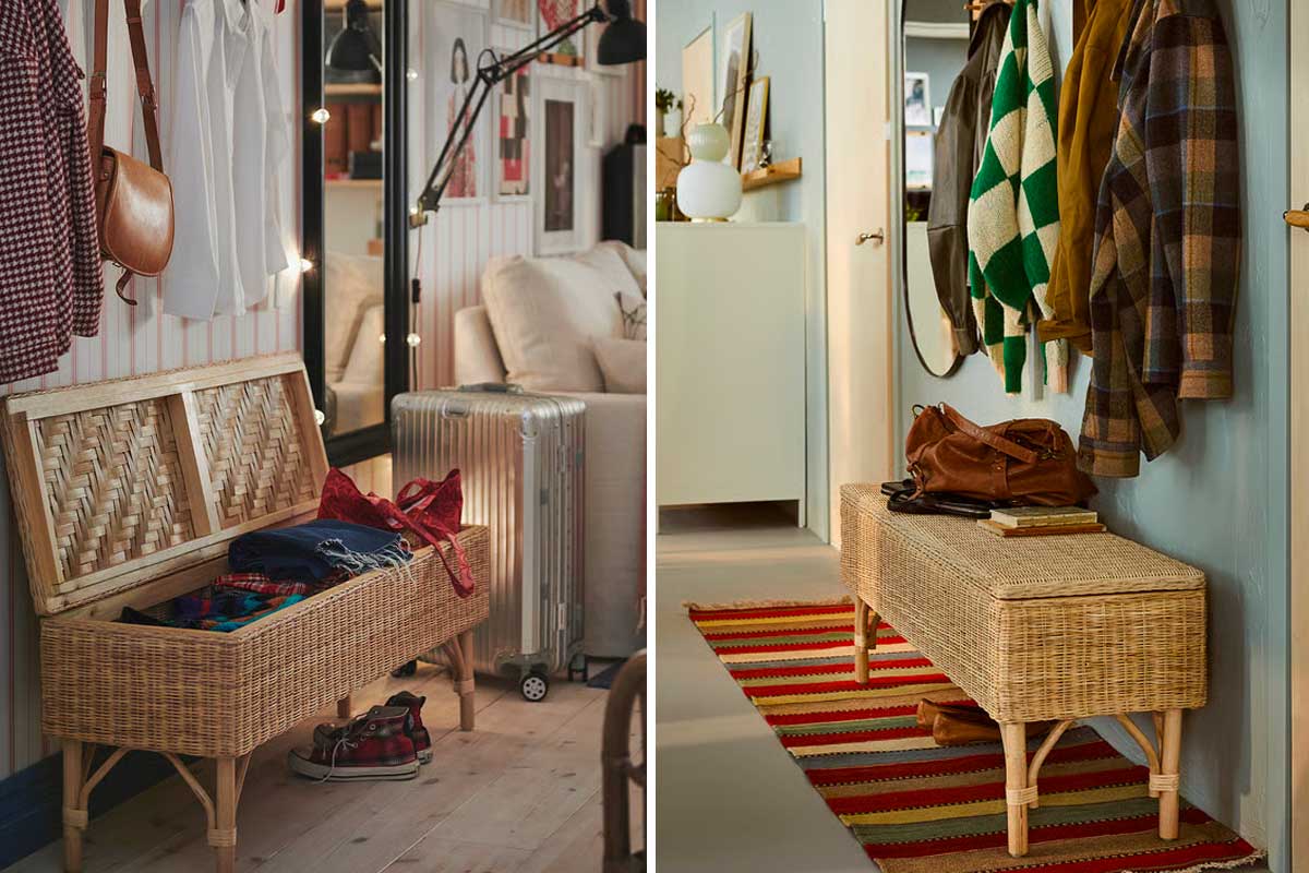 panca IKEA TOLKNING stile boho chic