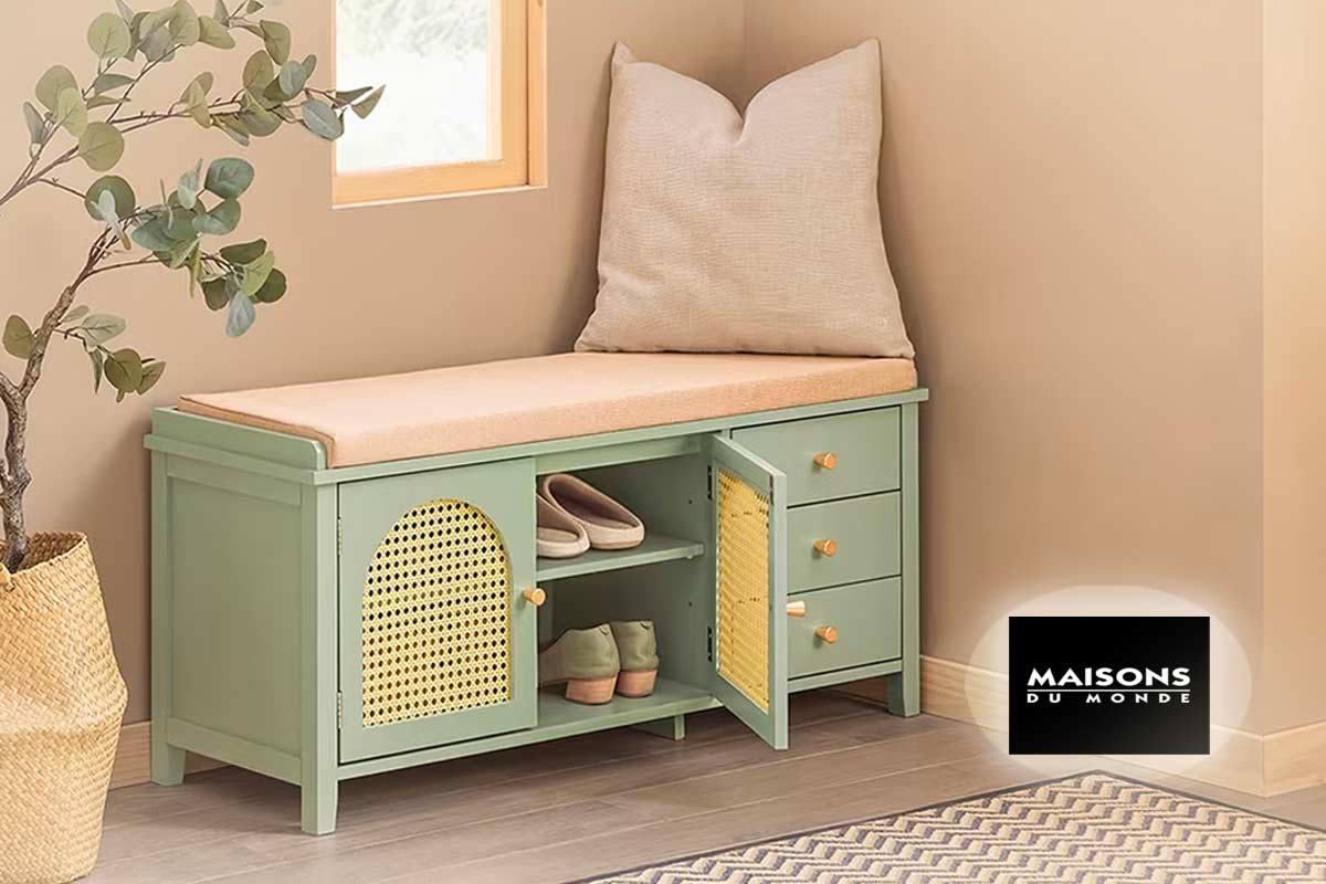 Maisons du Monde reinterpreta la scarpiera in chiave elegante (e non solo per l’ingresso)