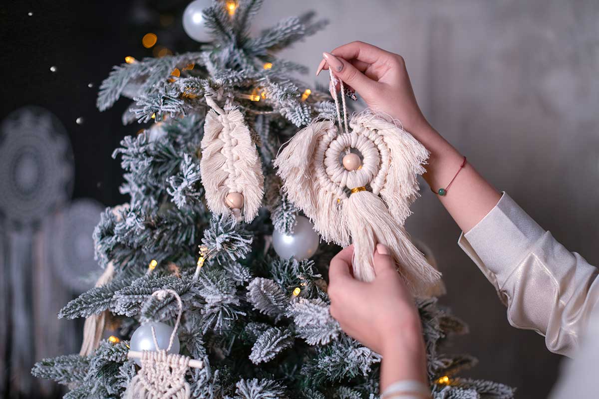 Albero di Natale stile boho