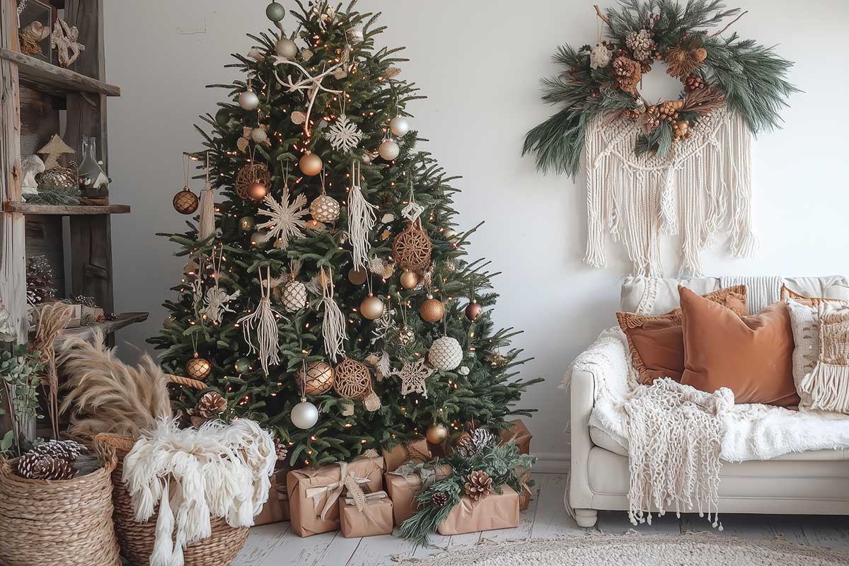 Natale boho chic: l’arte di intrecciare texture naturali per una casa che profuma d’inverno