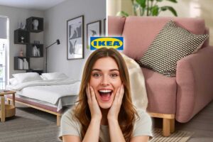 nuovo divano IKEA in rosa polveroso