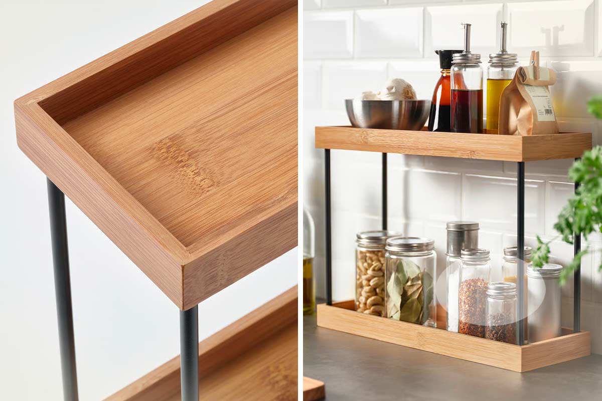 portaoggetti per piano lavoro cucina IKEA NÅLBLECKA